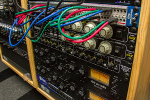 Garden Street Academy Recording Studio Compressors and Patch Bay