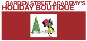 Garden Street Academy Holiday Boutique Flier Art