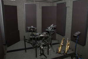 Garden Street Academy WhisperRoom Isolation Booth with Yamaha Electronic Drum Kit
