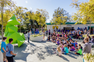 Garden Street Academy Students Witness Unveiling of Reverse Entropy Student Sculpture