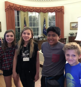 Garden Street Academy 4th-8th Grade Students Reagan Library Field Trip 2016 Oval Office
