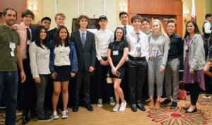 Garden Street Academy High School Students Group Photo at JSA Conference 2017